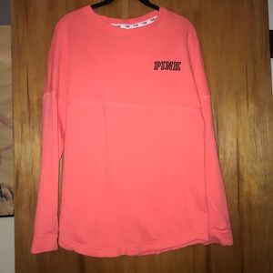VS Pink Coral Long Sleeve Campus Tee